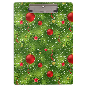 Christmas Tree Festive Holiday Ugly Xmas Sweater Clipboard