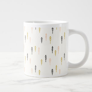 Christmas Tree Forest Pattern Large Coffee Mug