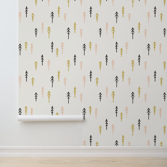 Christmas Tree Forest Pattern Wallpaper (Application)