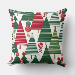 christmas tree forest pillow