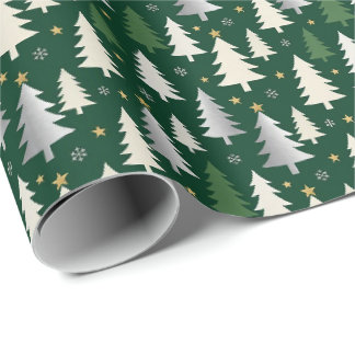 Christmas Tree Forest Wrapping Paper