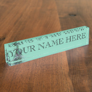 Christmas Tree Fractal Name Plate