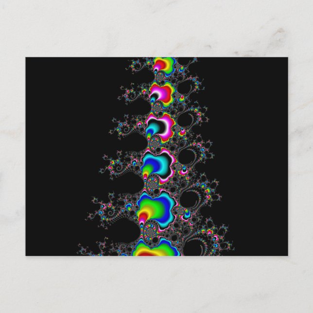 Christmas tree - Fractral Holiday Postcard (Front)