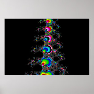 Christmas tree - Fractral Poster