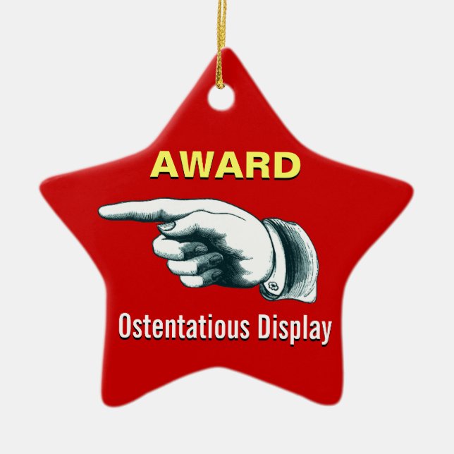 Christmas Tree Gag Gift Ceramic Ornament (Front)