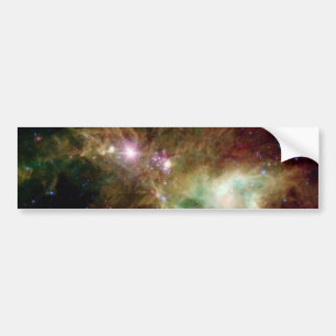 Christmas Tree Galaxy Bumper Sticker