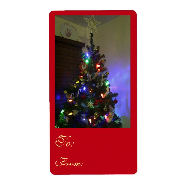 Christmas Tree Gift Labels by RoseWrites (Front)