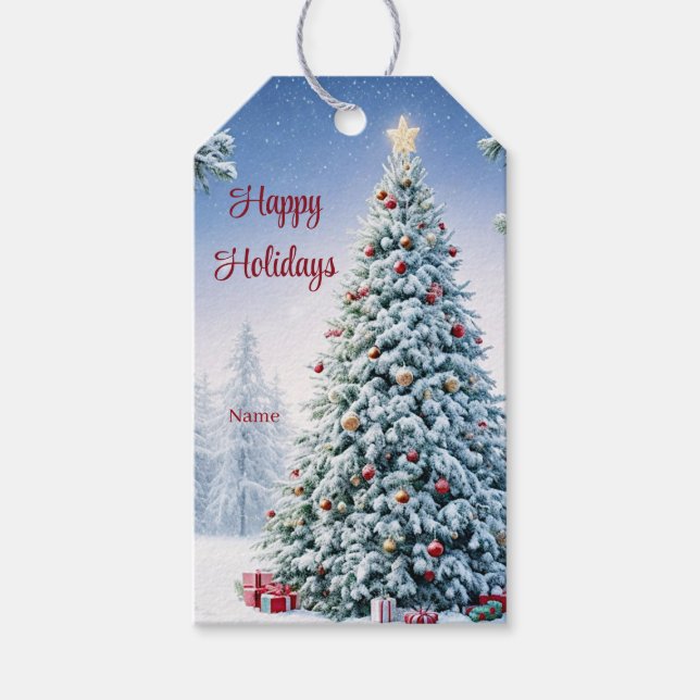 Christmas Tree Gift Tag (Front)