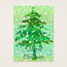 Christmas tree - Gift tag card