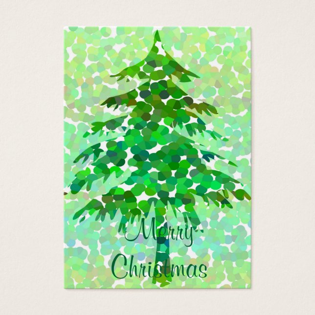 Christmas tree - Gift tag card (Front)