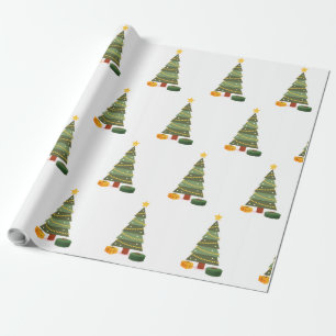 Christmas tree gift wrap