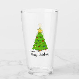 Christmas Tree Glass Cup