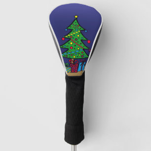 Christmas tree golf head cover