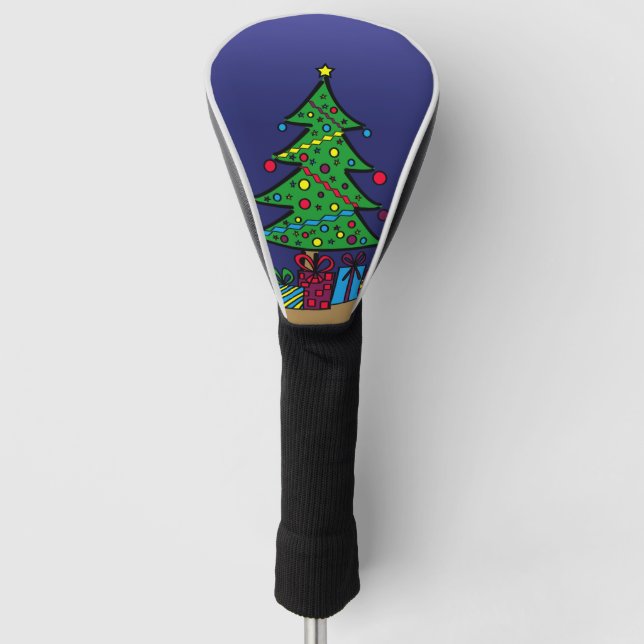 Christmas tree golf head cover (Front)