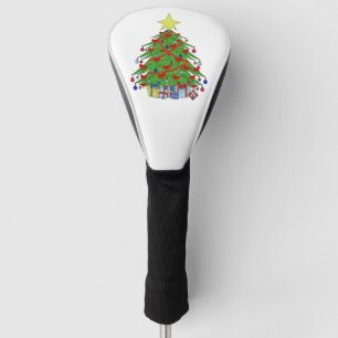 Christmas tree golf head cover
