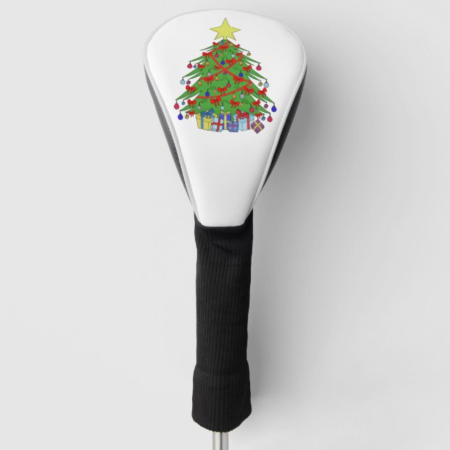 Christmas tree golf head cover (Front)