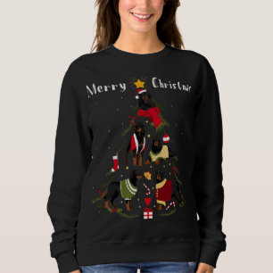 Christmas Tree Gordon Setter Lover Xmas Dog Owner Sweatshirt