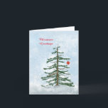 Christmas Tree Greeting Card<br><div class="desc">Say Merry Christmas with a personal card instead of a text message! Change the text blocks to your own personal message by clicking on the “change this template” button.</div>