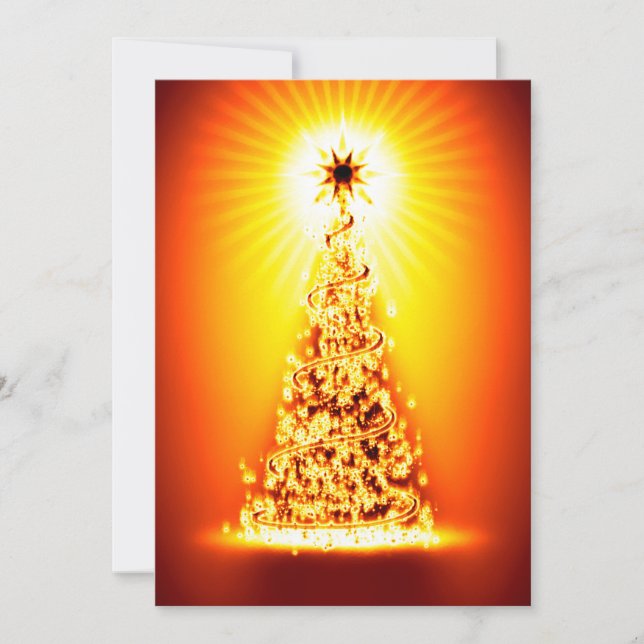 Christmas tree greeting card (Front)
