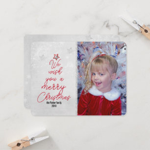 Christmas Tree Greetings Photo Card