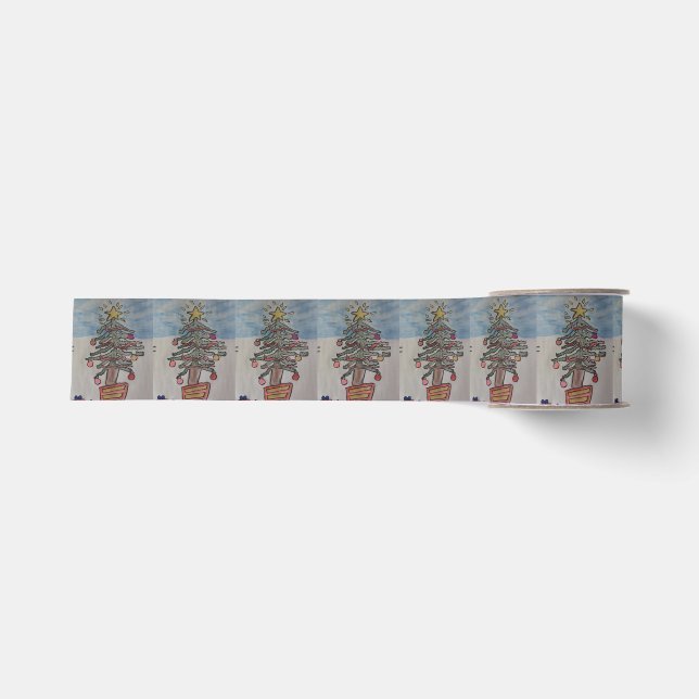 Christmas Tree Grosgrain Ribbon (Front)