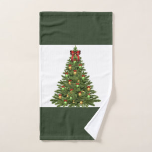 Christmas Tree Guest Bathroom Hand Towel