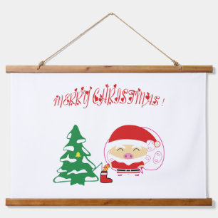 Christmas tree hanging tapestry