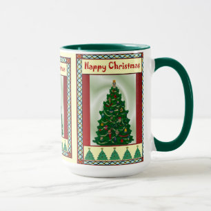 Christmas tree, happy Christmas Mug