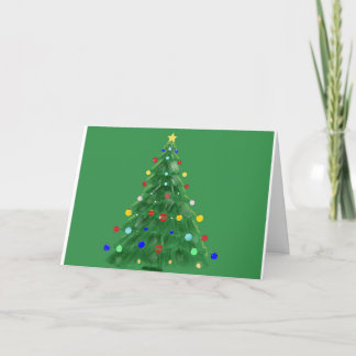 Christmas Tree - Happy Holidays Holiday Card