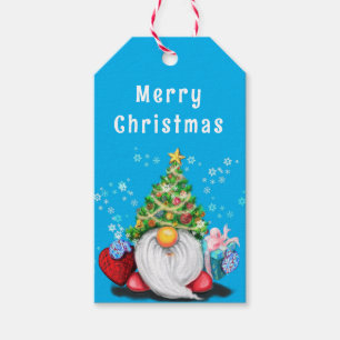 Christmas Tree Hat Gnome Gift Tags