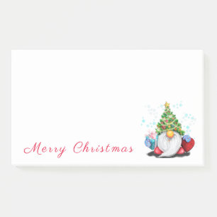 Christmas Tree Hat Gnome Post it Notes