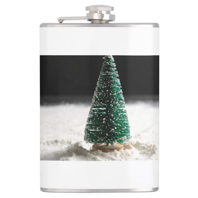 christmas tree hip flask (Front)