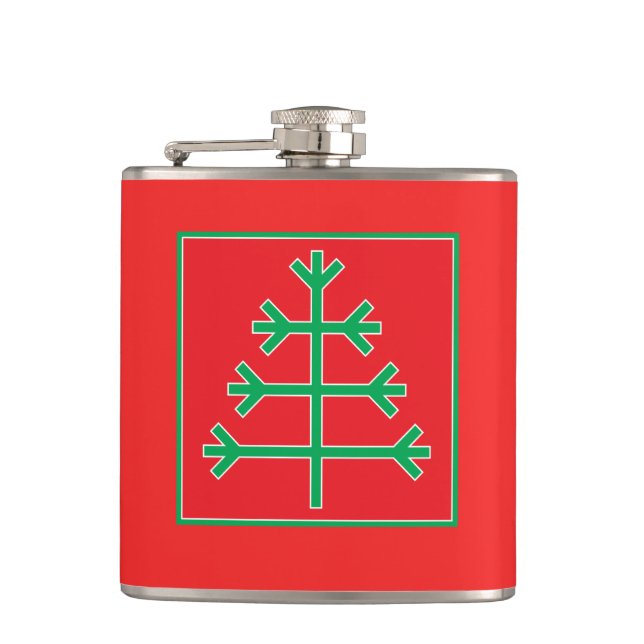 Christmas tree hip flask (Front)