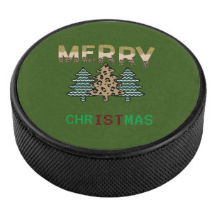 christmas Tree Hockey Puck