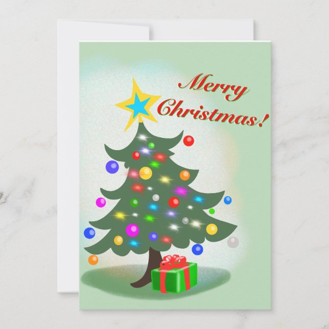 Christmas Tree Holiday Card (Front)