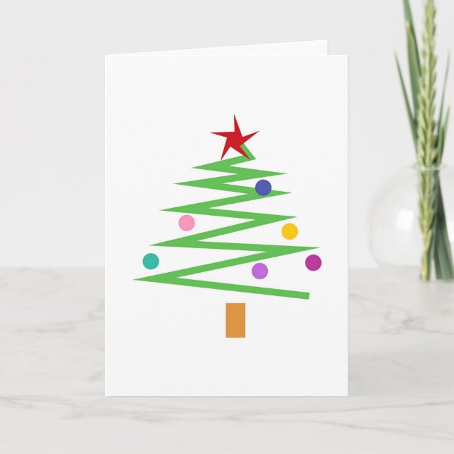Christmas Tree Holiday Card (Front)
