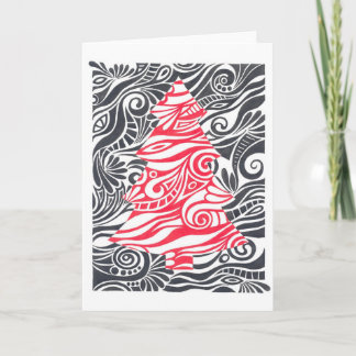 Christmas tree holiday card