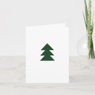 Christmas Tree Holiday Card (Dark Green)