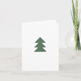 Christmas Tree Holiday Card (Soft Green)