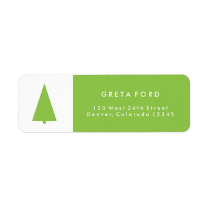 Christmas Tree Holiday/Christmas Address Label Return Address Label