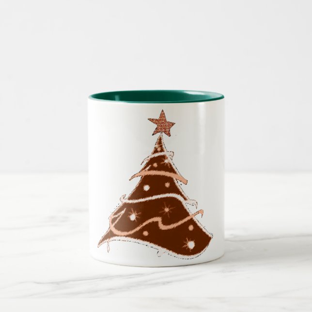christmas tree holiday design mug design (Center)