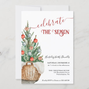 Christmas tree Holiday Dinner Invitation