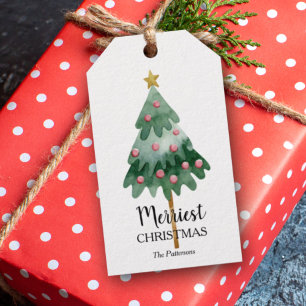 Christmas Tree Holiday Favour Gift Tags