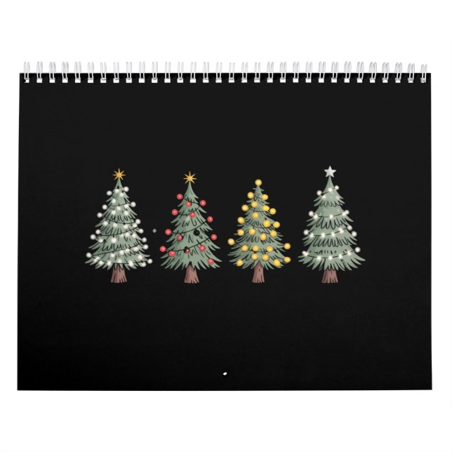 Christmas Tree Holiday Gift Winter  Calendar (Cover)