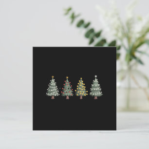 Christmas Tree Holiday Gift Winter  Card