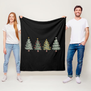 Christmas Tree Holiday Gift Winter Fleece Blanket