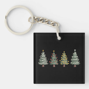 Christmas Tree Holiday Gift Winter  Key Ring