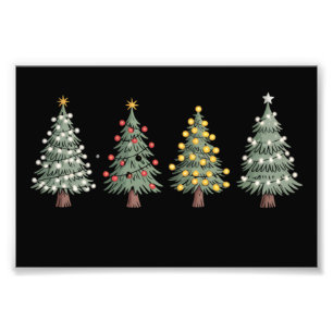 Christmas Tree Holiday Gift Winter Photo Print