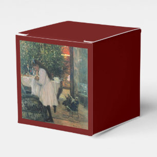 Christmas Tree Holiday Girl and Baby Vintage Art Favour Box