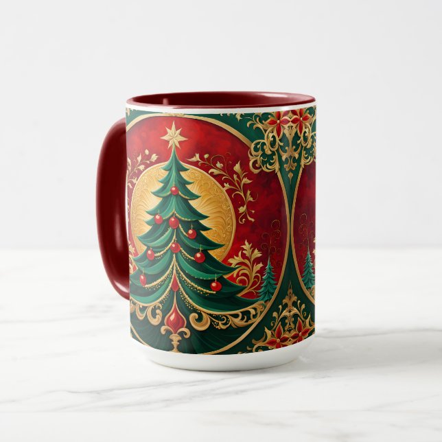 Christmas Tree Holiday Mug (Front Left)